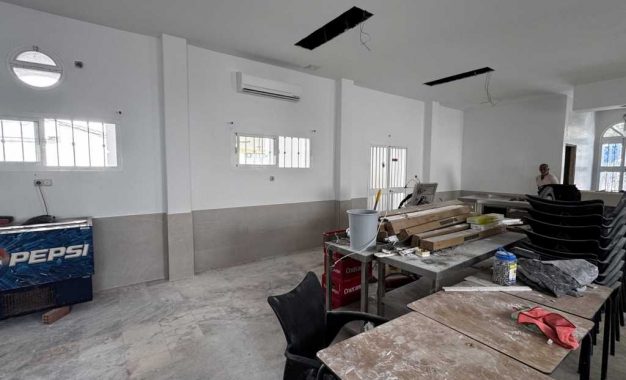 Obras de remodelación del interior del Centro de Día de Taraguilla