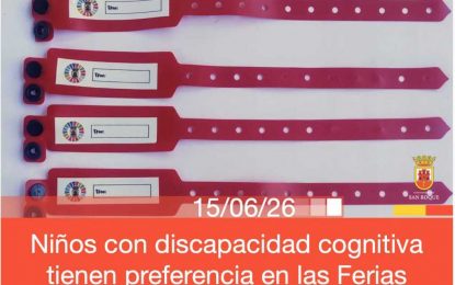 Los niños con discapacidad cognitiva tienen prioridad en las Ferias de San Roque