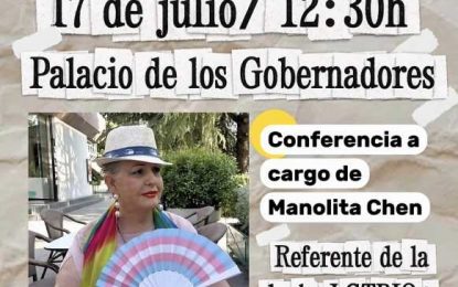 La conferencia de Manolita Chen, acto estelar del Orgullo LGTBIQ+ de San Roque 2026