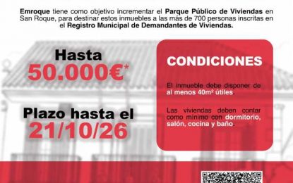 Nuevo llamamiento a propietarios que quieran vender viviendas a Emroque