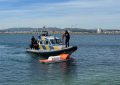 Entrenamiento conjunto del AFRS y la Aduana de Su Majestad (HMC) para incidentes aéreos en el mar