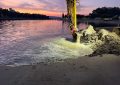 SAN ROQUE  La Autoridad Portuaria finaliza los trabajos de restitución  del perfil de la Playa de Guadarranque