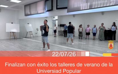 Finalizan con éxito los talleres de verano de la Universidad Popular de San Roque