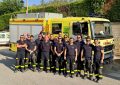 Bomberos del Parque de San Roque ayudan en el incendio de Ávila