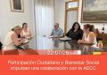 Participación Ciudadana y Bienestar Social impulsan una colaboración con la AECC para desarrollar actividades en San Roque