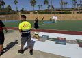 Mantenimiento de la pista deportiva de Torreguadiaro