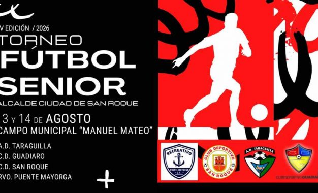 Presentado el IV Torneo de Fútbol Senior Alcalde de San Roque, que se disputa la semana próxima