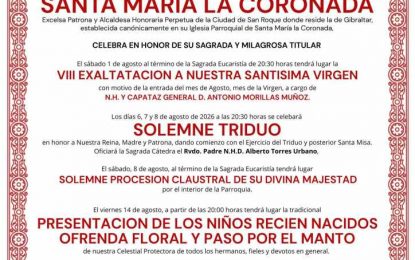 San Roque prepara la celebración de la festividad de la Patrona