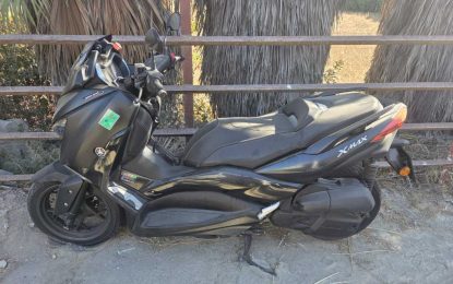 La Policía Local de San Roque  recupera una moto robada en Marbella