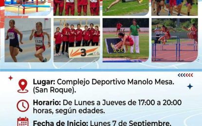 La escuela municipal de atletismo anima a formar parte de ella