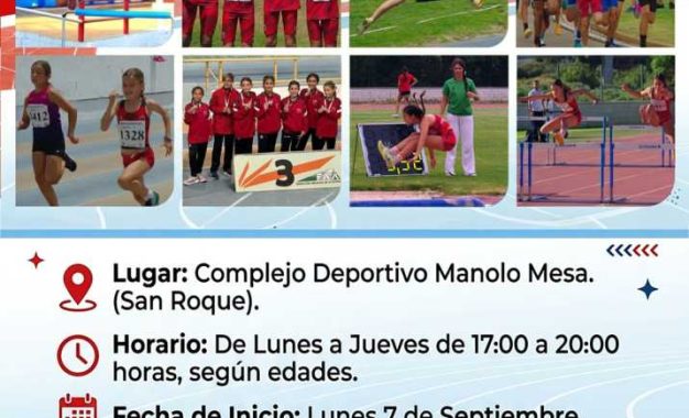 La escuela municipal de atletismo anima a formar parte de ella