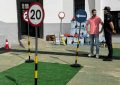 San Roque incorpora un circuito para patinetes eléctricos a las actividades de educación vial para escolares