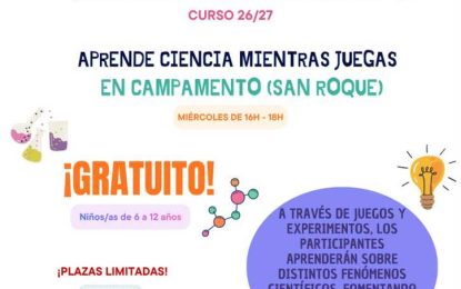 Aula de Ciencia gratuita para los pequeños en Campamento
