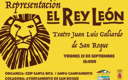 Alumnado del Santa Rita lleva este viernes al Galiardo el musical “El Rey León”