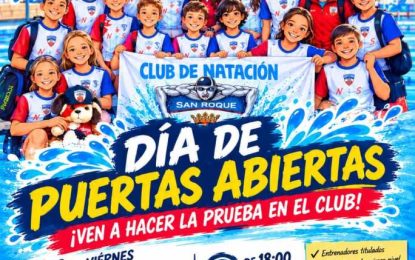 Día de puertas abiertas en el Club de Natación San Roque, este viernes