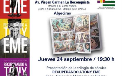 El Ateneo Republicano presenta la trilogía de cómics “RECUPERANDO A TONY EME” de Juanjo Trujillo