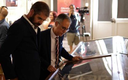 Inaugurada la exposición ‘Gibraltar en las Naciones Unidas’ en la Galería  de Bellas Artes