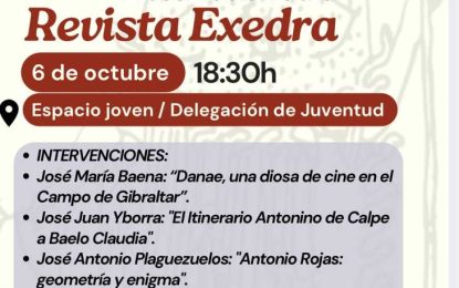 San Roque acoge la presentación de la Revista Exedra