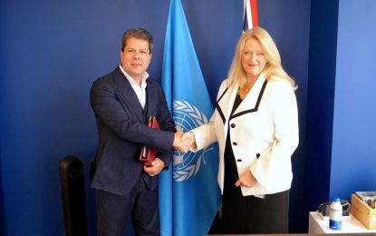 El Ministro Principal se reunió con Dame Sarah MacIntosh, la nueva Representante Permanente del Reino Unido ante las Naciones Unidas.
