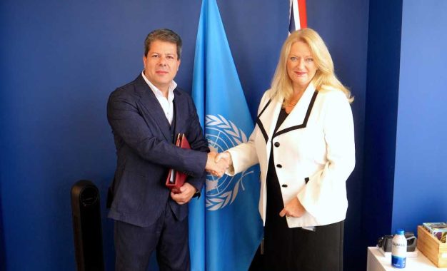 El Ministro Principal se reunió con Dame Sarah MacIntosh, la nueva Representante Permanente del Reino Unido ante las Naciones Unidas.