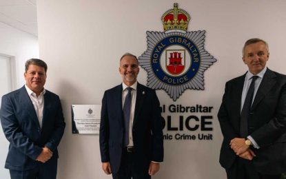 El Ministro Principal, Fabian Picardo, inauguró oficialmente esta mañana las nuevas oficinas de la Unidad de Delitos Económicos de la Policía Real de Gibraltar