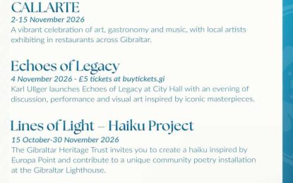 El Festival Literario de Gibraltar celebra la creatividad más allá de las páginas mediante eventos asociados