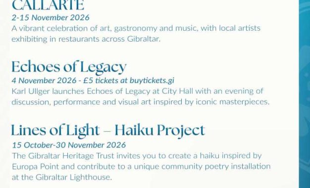 El Festival Literario de Gibraltar celebra la creatividad más allá de las páginas mediante eventos asociados