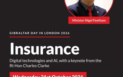 El «Gibraltar Day» en Londres 2026 reunirá a profesionales de los servicios financieros