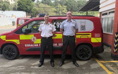 Ascenso en el Servicio de Bomberos y Rescate de Gibraltar