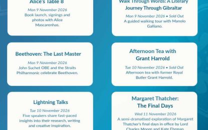 Actividades y espectáculos forman parte del programa del Festival Literario Gibunco de Gibraltar