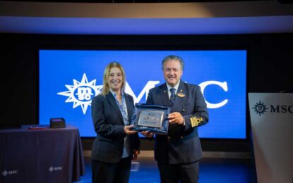 El MSC Euribia realiza su escala inaugural en Gibraltar